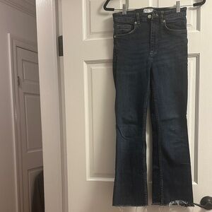Zara Women's Dark Blue Jeans